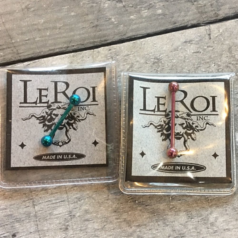 LeRoi titanium tongue rings